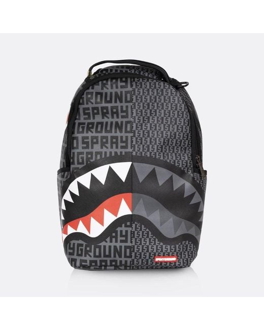 Sprayground & Grey Split Infinity Check Backpack in Black for Men Lyst