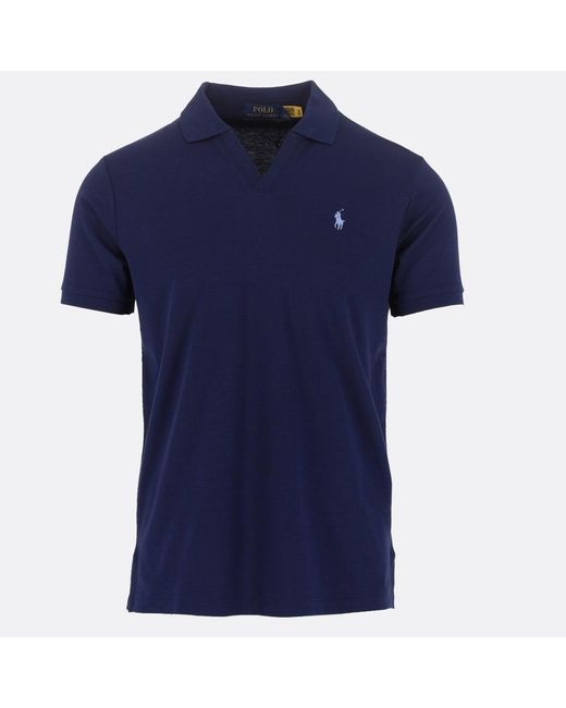 Polo Ralph Lauren V Neck Polo Shirt in Blue for Men | Lyst