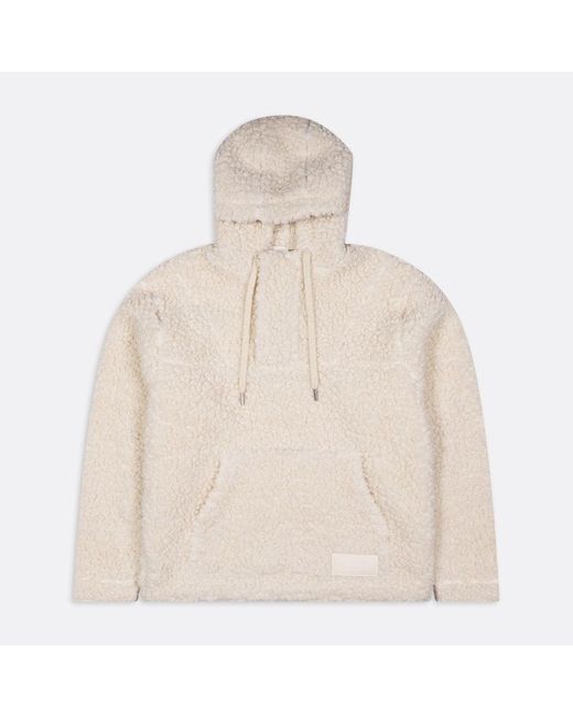 AMI Natural Ivory Teddy Bear Hoodie for men
