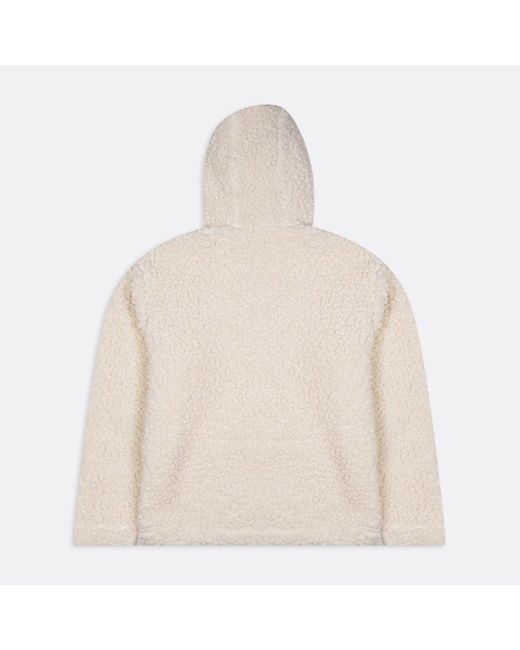 AMI Natural Ivory Teddy Bear Hoodie for men