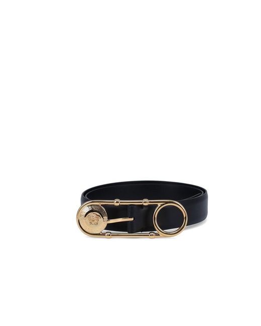 Versace Black/Gold Medusa Round Buckle Belt - Accessories from  Brother2Brother UK