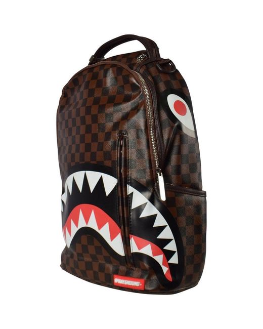Sprayground Synthetic Sharks In Paris Gold Zipper Backpack in Cocoa (Brown) for Men - Save 44% ...