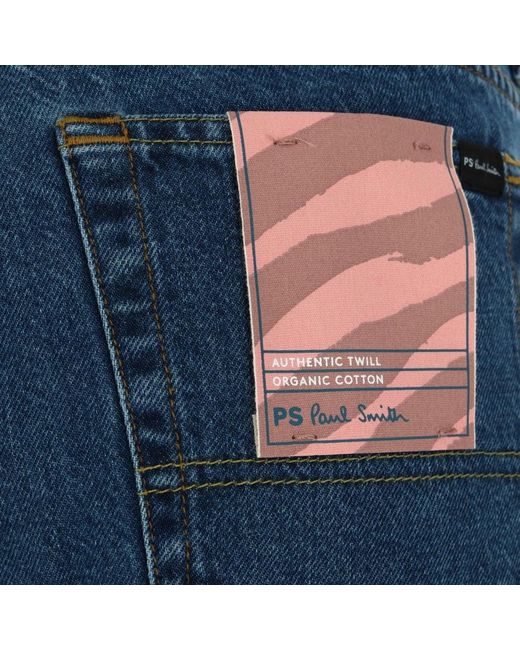 Paul Smith Denim Tapered-fit Mid-wash 