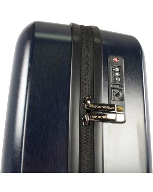 Emporio Armani Navy Embossed Logo Suitcase in Navy Blue (Blue) for Men -  Save 55% - Lyst