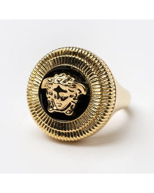 Versace Medusa biggie Ring in Metallic for Men | Lyst