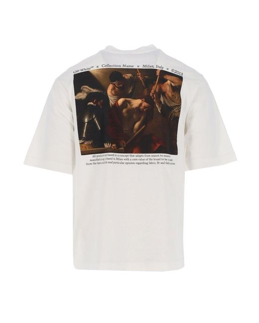 Off-White c/o Virgil Abloh White caravaggio Crowning Oversized T-shirt for  Men | Lyst