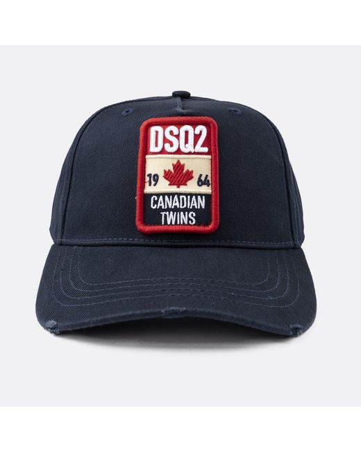 DSquared² Canadian Twins Baseball Cap in Navy (Blue) for Men | Lyst