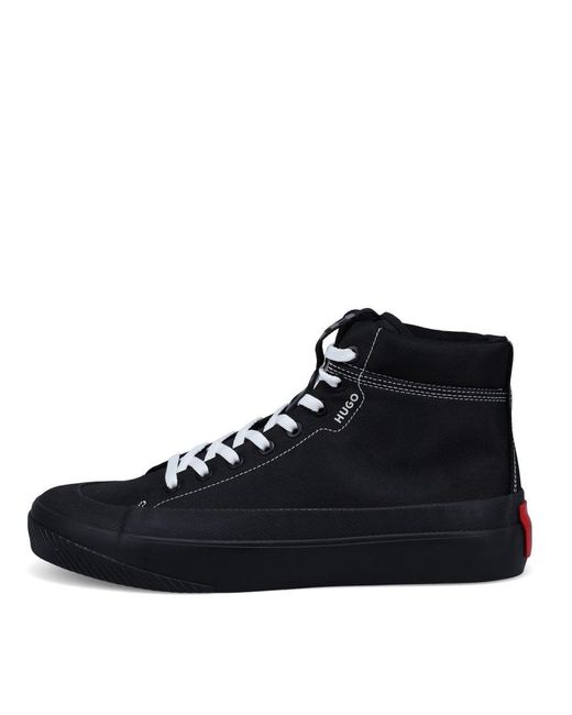 HUGO Dyer High Top Trainers in Black for Men | Lyst