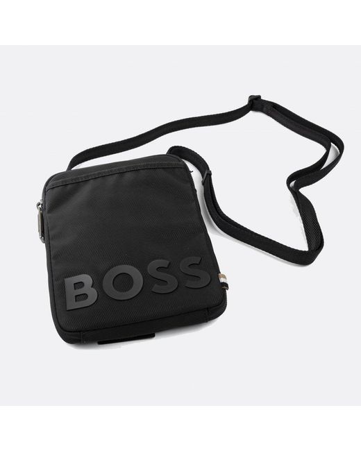BOSS by HUGO BOSS Catch 2.0 Messenger Bag in Black for Men | Lyst