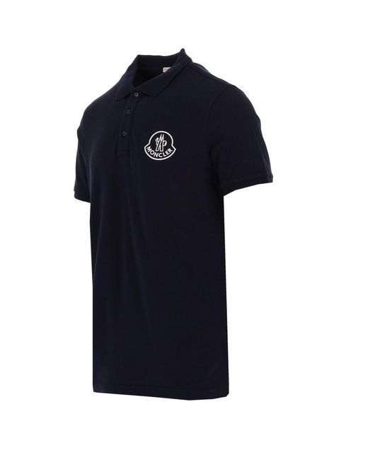 mens navy moncler polo