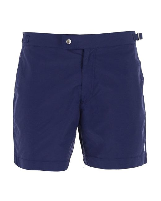 Polo Ralph Lauren Monaco Swim Shorts in Navy (Blue) for Men | Lyst