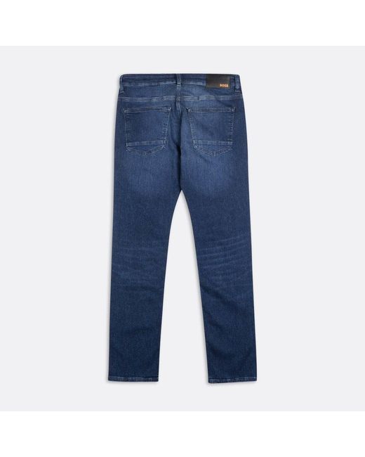 BOSS by HUGO BOSS Dark Blue Delaware Jeans for Men | Lyst