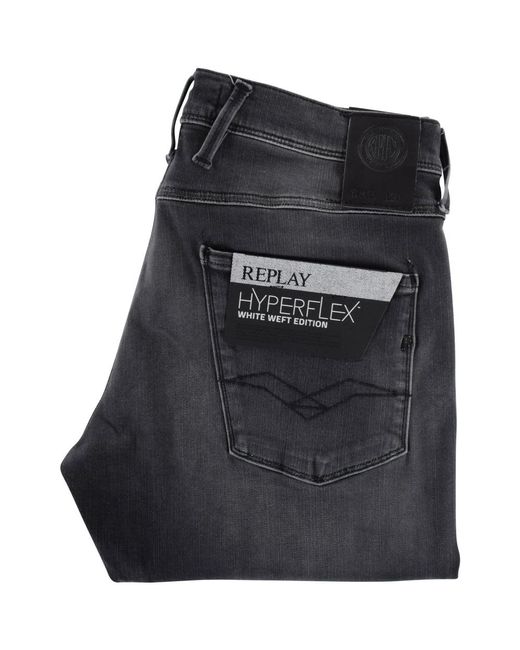 Replay Denim Hyperflex Anbass Grey 