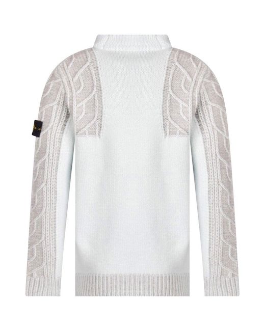 mens green cable knit jumper