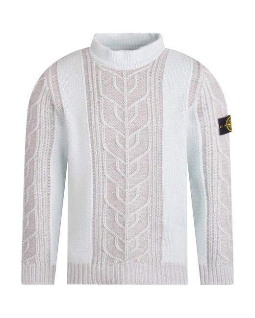 mens green cable knit jumper