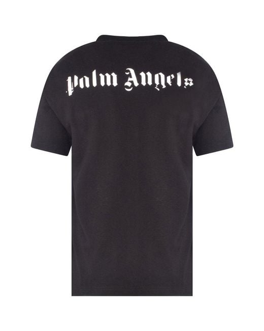 Palm Angels Cotton Black Skull Short Sleeve T-shirt for Men - Lyst