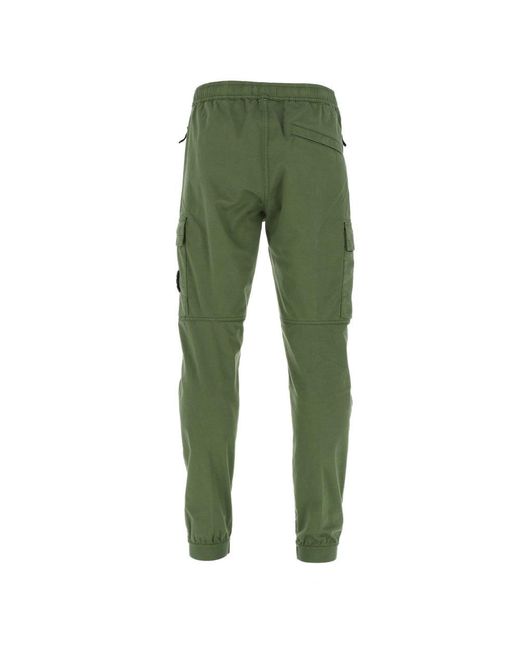 Stone Island Cotton Green Cargo Pants for Men | Lyst