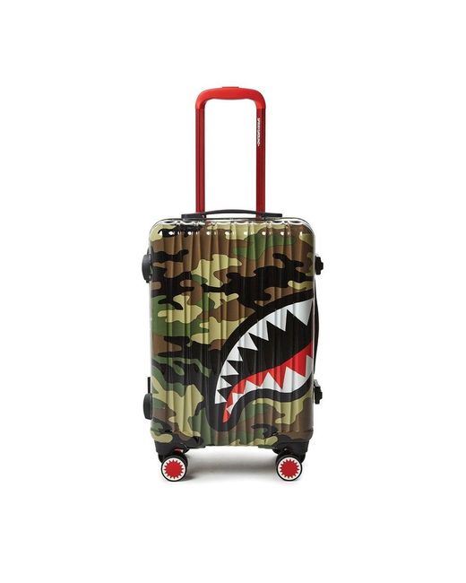 Sprayground Army Camo Sharknautics Carry On Suitcase in Green for Men |  Lyst Canada