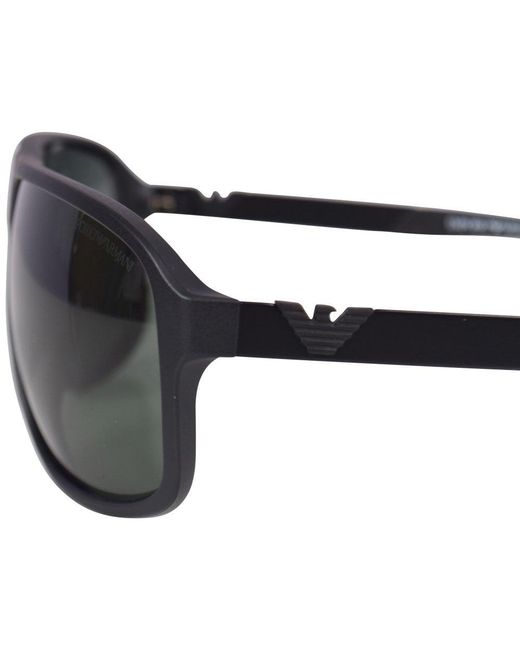 emporio armani matte black sunglasses