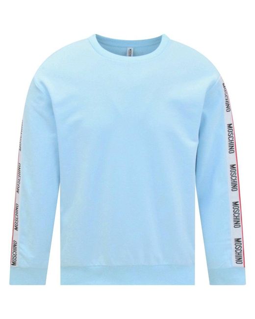 blue moschino sweatshirt