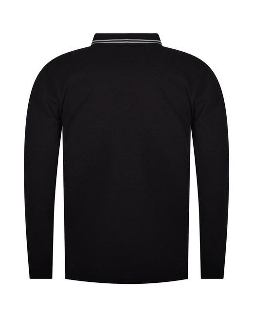 armani black long sleeve shirt