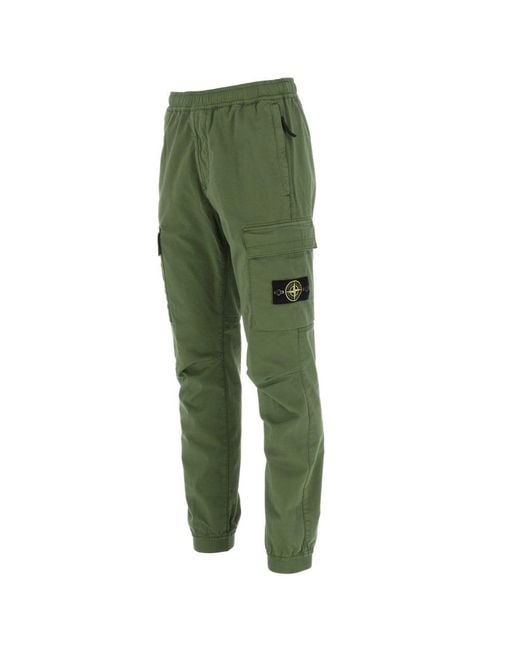 Stone Island Green Cargo Pants for Men Lyst