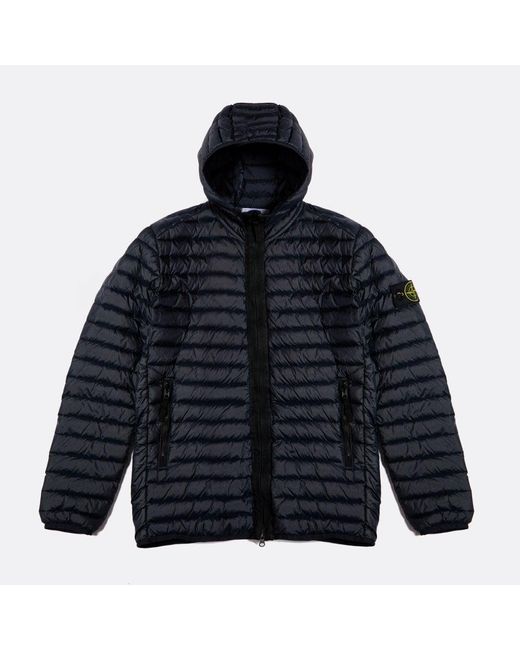 Stone Island Navy Loom Woven Chambers Recycled Nylon Down Jacket in Blue  for Men | Lyst Canada