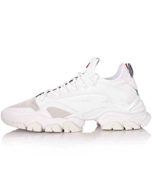 moncler white trainers