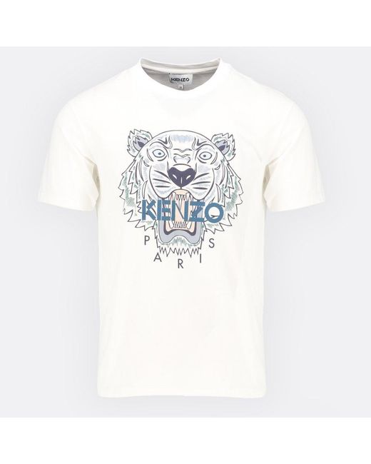 Men's kenzo white tiger outlet t shirt