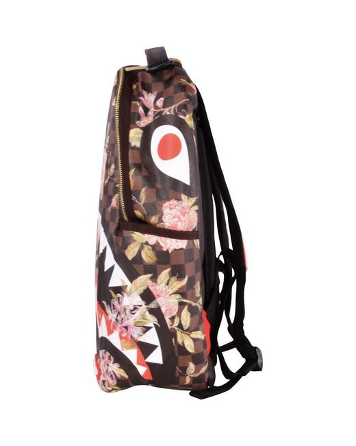 Sprayground Flowers Check Backpack in Brown for Men Lyst