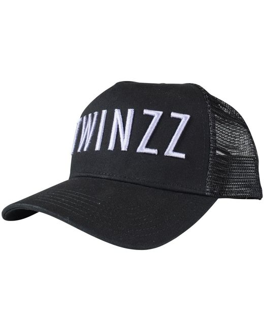 TWINZZ Black / Lilac Mesh Trucker Cap 