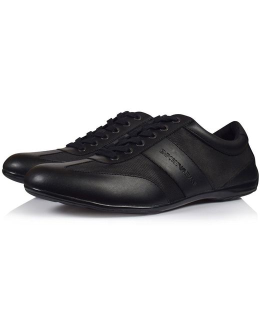 armani leather trainers