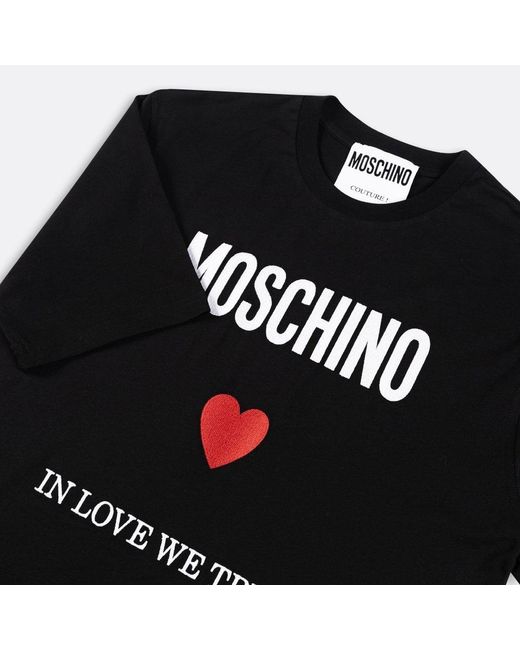 Moschino In Love We Trust T-shirt in Black for Men | Lyst
