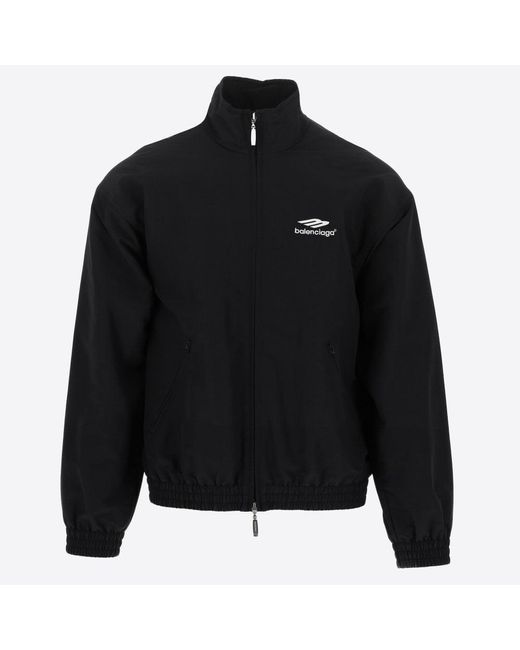 Balenciaga Sports Icon Tracksuit Jacket in Black for Men | Lyst UK