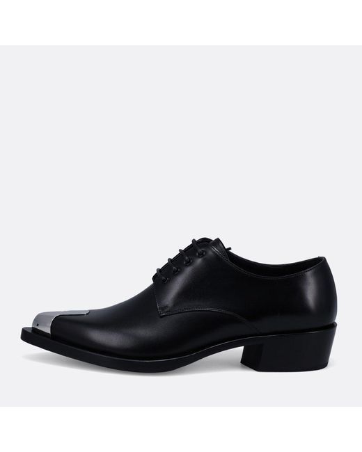 Alexander McQueen Black Leather Shoes 