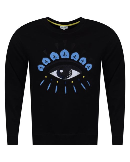 KENZO Black/blue Eye Logo Sweatshirt 
