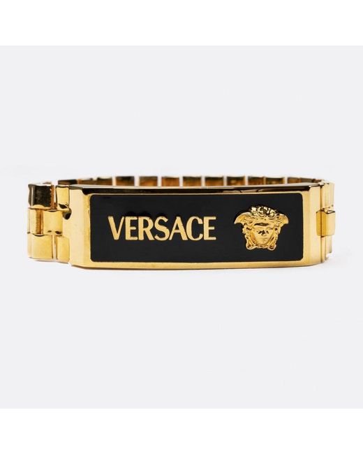Versace Gold Medusa Enamel Bracelet for Men Lyst Canada