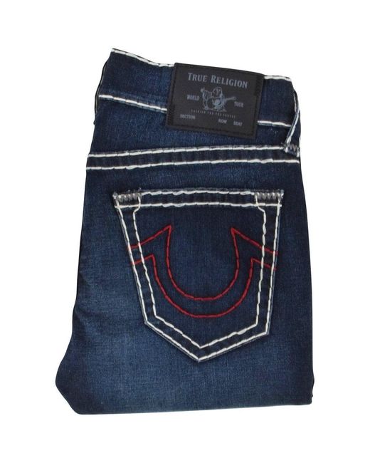 mens dark blue true religion jeans