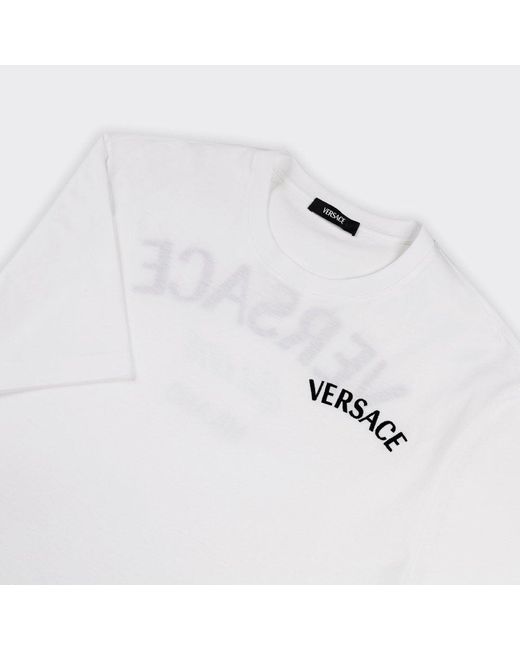 Versace & Black Milano Stamp T-shirt in White for Men | Lyst