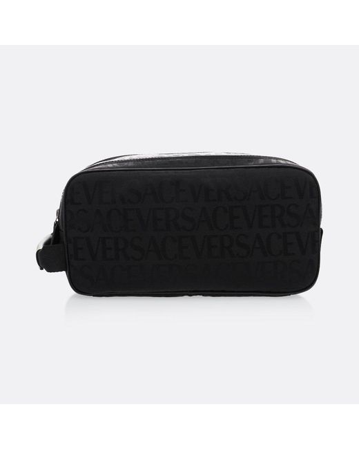 Versace All Over Neo Nylon Travel Bag in Black for Men | Lyst