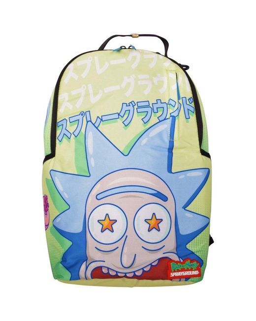 Sprayground Rick & Morty Look At Me Limited Edition Backpack in Green ...