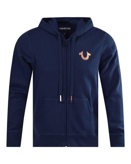 navy blue true religion hoodie