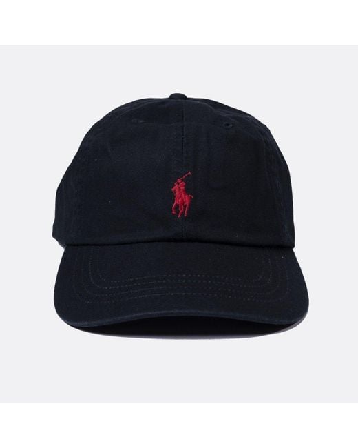 Polo Ralph Lauren & Red Cotton Chino Baseball Cap in Blue for Men Lyst UK