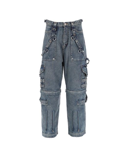 Balenciaga Pale Blue Raver Baggy Denim Jeans for Men - Lyst