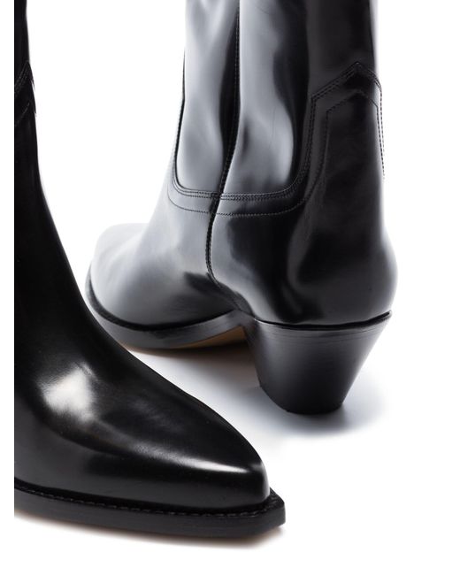 Isabel Marant Black Dahope Leather Boots