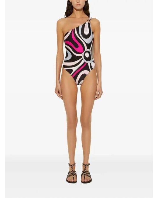 Emilio Pucci Multicolor Marmo Swimsuit
