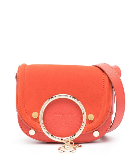 See By Chloé Pink Mara Leather Cross Body Bag
