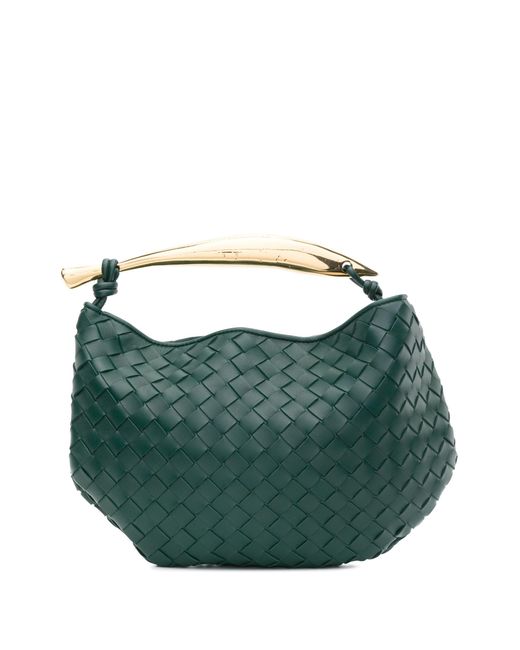Bottega Veneta Green Classic Sardine Leather Top Handle Bag - Women's - Lambskin