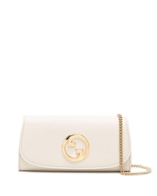 Gucci Natural Blondie Continental Chain Wallet - Women's - Leather