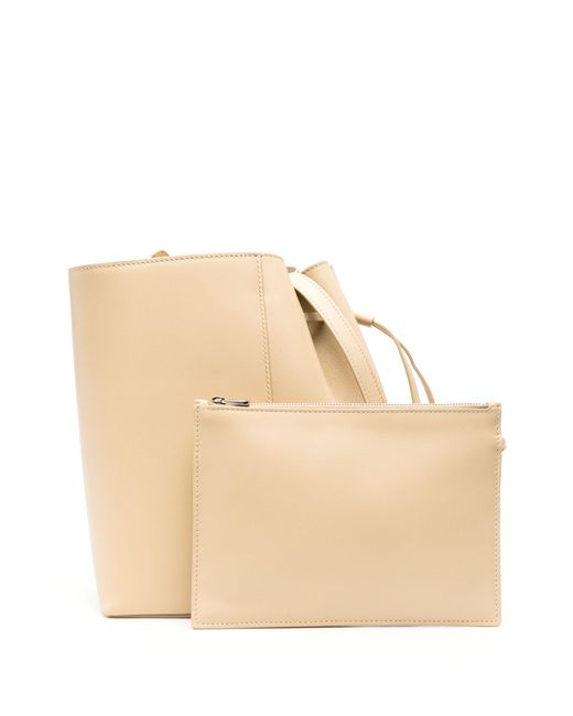 Maeden Natural Neutral Canna Leather Bucket Bag